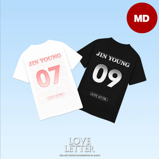 【会場受け取り限定】ㅤㅤJIN YOUNG _ Tシャツ(白/黒)