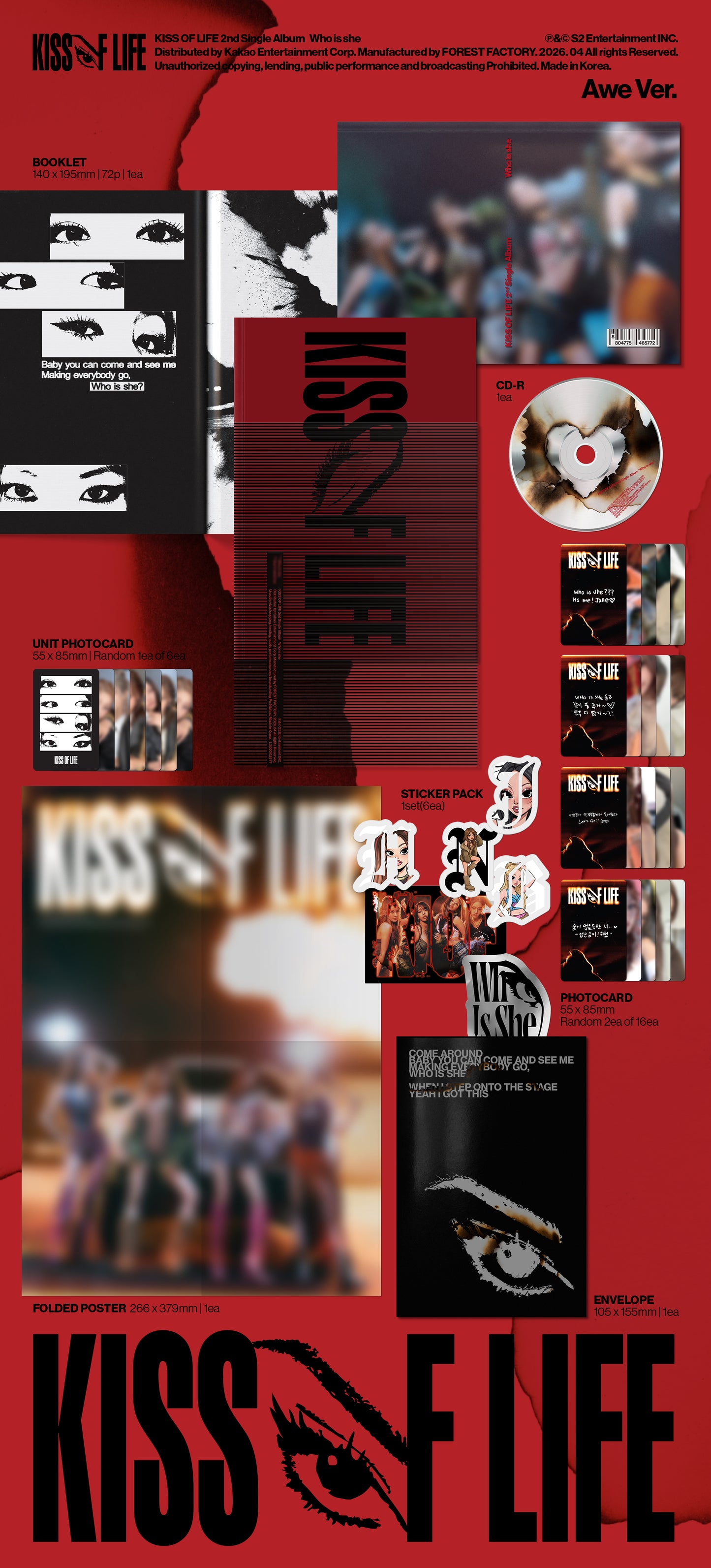 KISS OF LIFE 2nd Single Album [Who is she] RELAY & 1:1 PRIVATE VIDEO CALL EVENT
