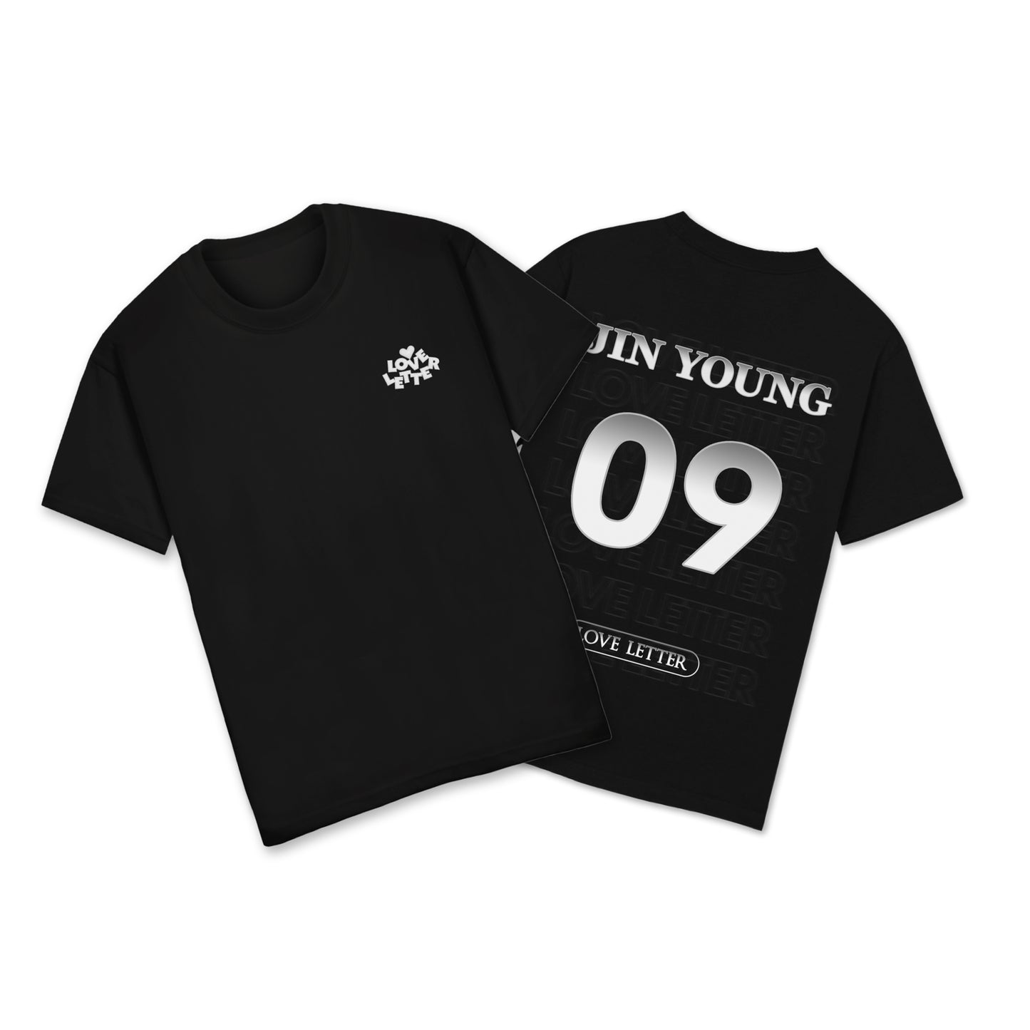 【会場受け取り限定】ㅤㅤJIN YOUNG _ Tシャツ(白/黒)